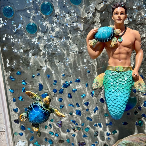 Merman/Mermaid/Sea Turtle Resin wall decor - Picture 8 of 12